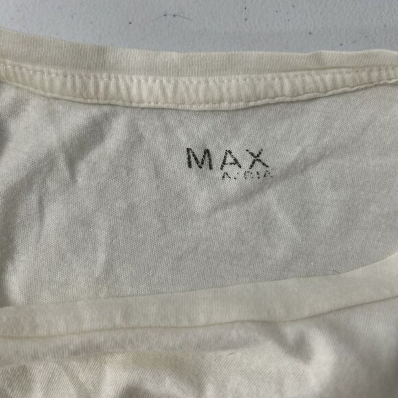 Max Azria  Tee Top Womens 6 White Butterfly  Casual Y2K‎ 90s - Picture 5 of 5